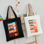 Túi Tote canvas in các Tỉnh Việt Nam màu trắng Be túi vải đeo vai phong cách thời trang tota trắng