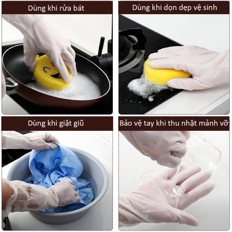 Găng Tay Cao Su Rửa Chén Bát Và Lau Dọn Nhà Cửa Găng Tay Cao Su Con Hươu Siêu Dai Làm Bếp Làm Vườn Chống | BigBuy360 - bigbuy360.vn