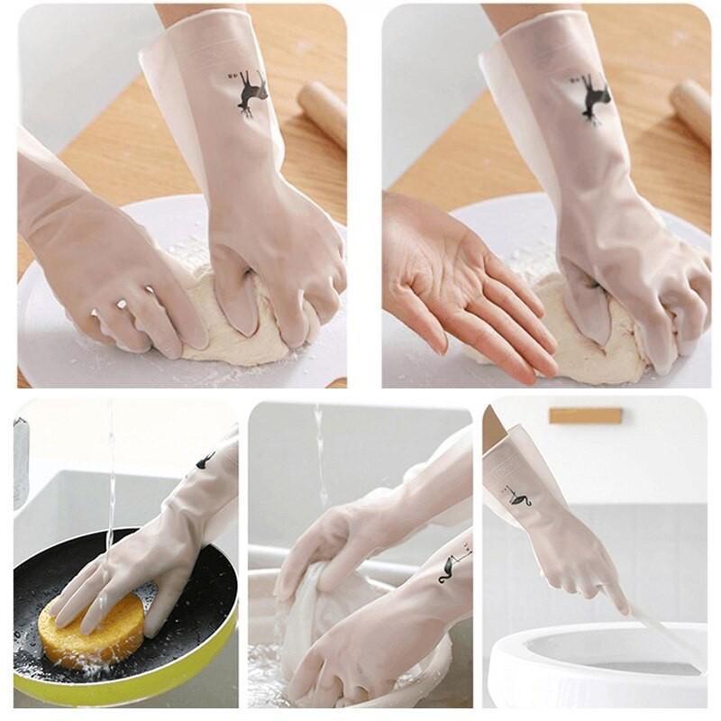 Găng Tay Cao Su Rửa Chén Bát Và Lau Dọn Nhà Cửa Găng Tay Cao Su Con Hươu Siêu Dai Làm Bếp Làm Vườn Chống | BigBuy360 - bigbuy360.vn