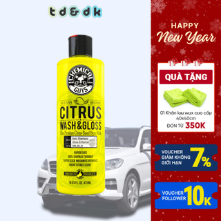 Nước rửa xe ĐẬM ĐẶC, HƯƠNG CHANH, TĂNG CƯỜNG BÓNG CHEMICAL GUYS CITRUS WASH & GLOSS -Mỹ  473ml