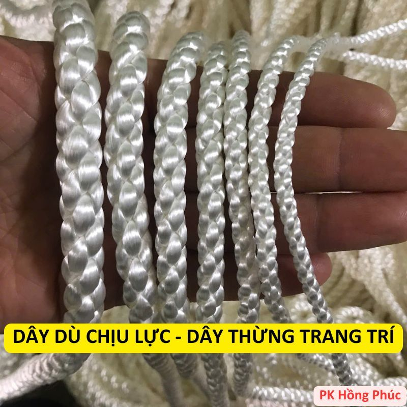 Dây dù chịu lực, dây thừng trang trí, dây treo rèm rido, dây dù bền ...