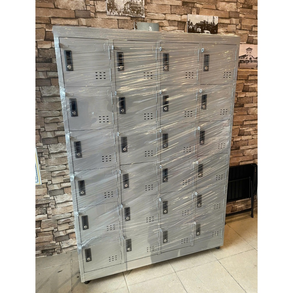 Tủ sắt locker nhiều ngăn - tủ hồ sơ kính đựng tài liệu văn phòng, tủ locker đựng đồ cá nhân có khoá.