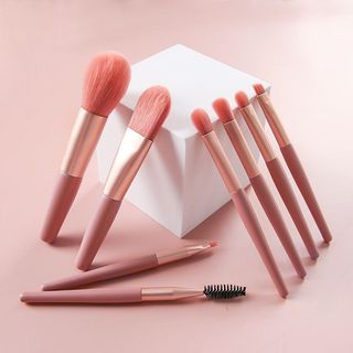 IK Set 8 Cây Cọ Trang Điểm Cá Nhân Mini Lông Mềm Mịn Tặng Kèm Túi Zip MP-C-6