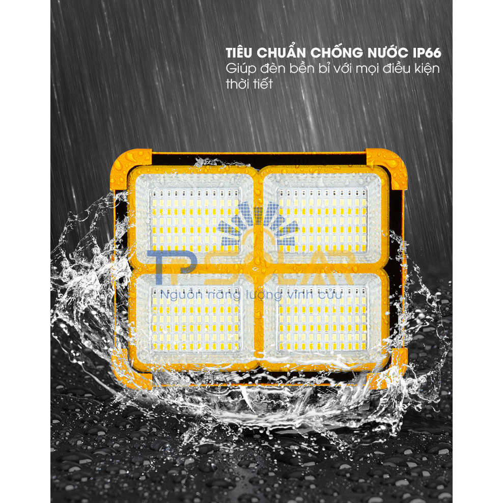 Ảnh {QUÀ TẶNG} Đèn cầm tay đa năng 3 màu ánh sáng năng lượng mặt trời TP Solar Công suất 100W TP-X100N 2