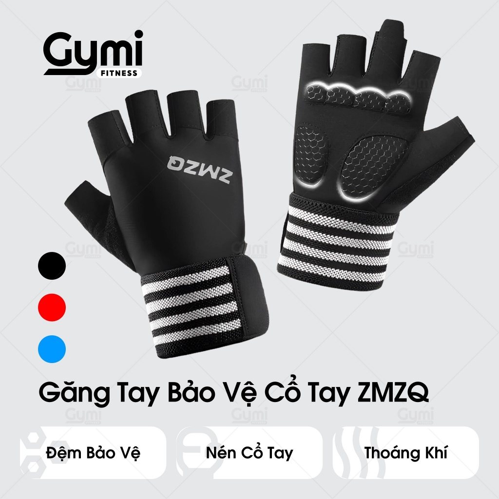 Găng Tay Tập Gym Nam Nữ ZMZQ (SND) - Găng Tay Thể Thao Bảo Vệ Cổ Tay - GT-ZMZQ