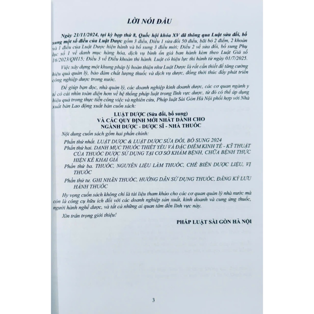 Ảnh Sách - Luật Dược (Sửa Đổi, Bổ Sung) Và Các Quy Định Mới Nhất Dành Cho Ngành Dược - Dược Sĩ - Nhà Thuốc 2