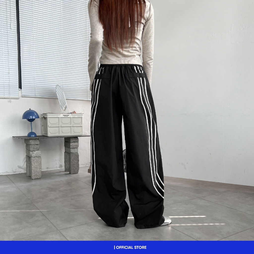 Quần dài ống rộng suông unisex gió Local Brand Chính Hãng City Cycle Quần dài Gyration