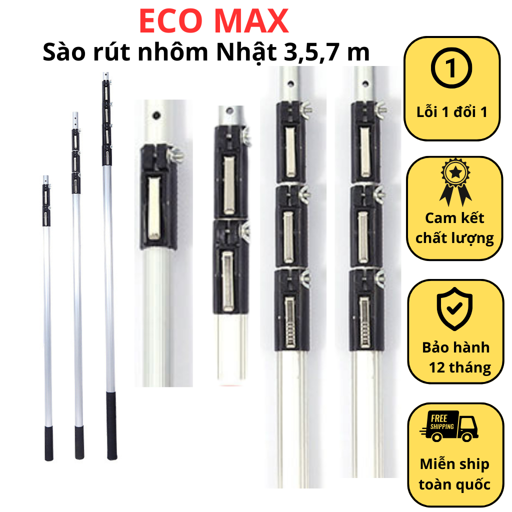 Sào Rút Nhôm, Lắp Được Tất Cả Các Loại Kéo, Cưa Cắt Cành Và Nhiều Loại ...