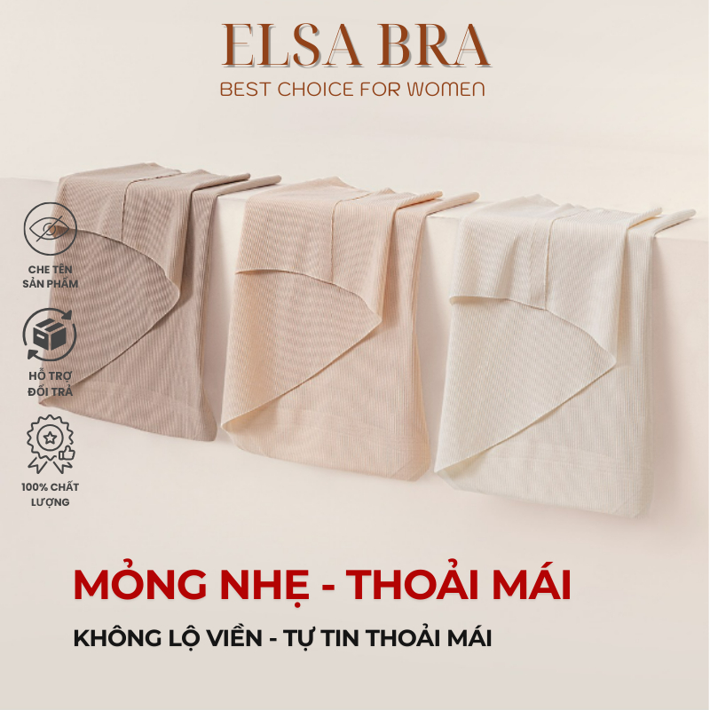 Combo 6 Quần Su Thạch Siêu Mỏng Không Viền Kháng Khuẩn Mềm Mại Siêu Co Dãn ELSA BRA  - 6135