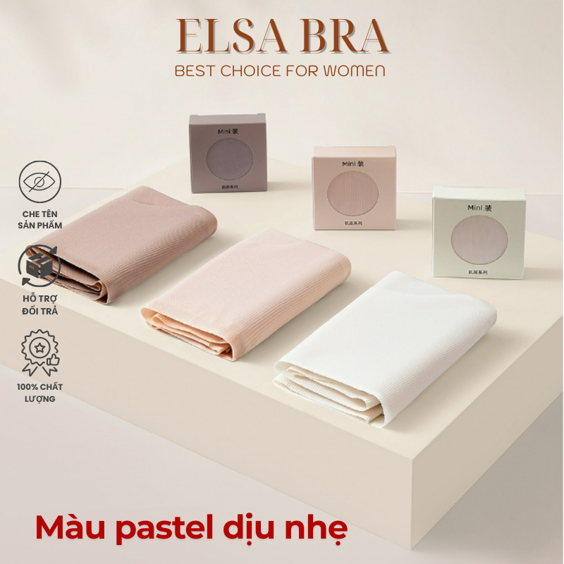 Combo 6 Quần Su Thạch Siêu Mỏng Không Viền Kháng Khuẩn Mềm Mại Siêu Co Dãn ELSA BRA  - 6135