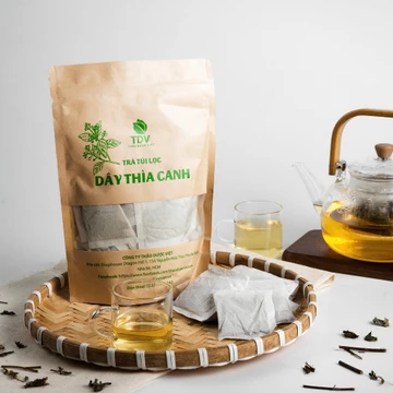 Combo 50 gói Trà túi lọc Dây Thìa Canh Lá Thảo Dược Việt hỗ trợ người tiểu đường