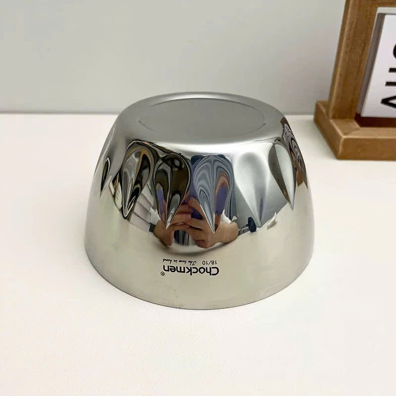 Bát Hoa Sen 2 lớp Inox Cách Nhiệt Chống Bỏng, Chén Chockmen Ăn Cơm Cho Người Lớn Trẻ Em CKM100