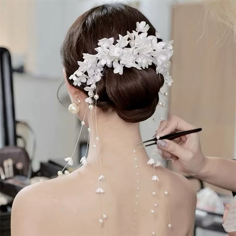 Cài hoa cô dây tóc mây xinh|PHUKIENCUOIYENLINH