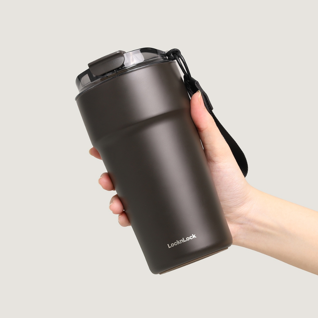 Ly giữ nhiệt LocknLock Metro Cafe Tumbler 650ml LHC4359, Màu Nâu Choco, Inox 304, Phủ sứ - K-MALL