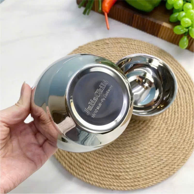Chén Bát Cơm Cách Nhiệt Julia Child Chính Hãng, Chén Bát Cơm Inox Cao Cấp Không Gây Bỏng LK94