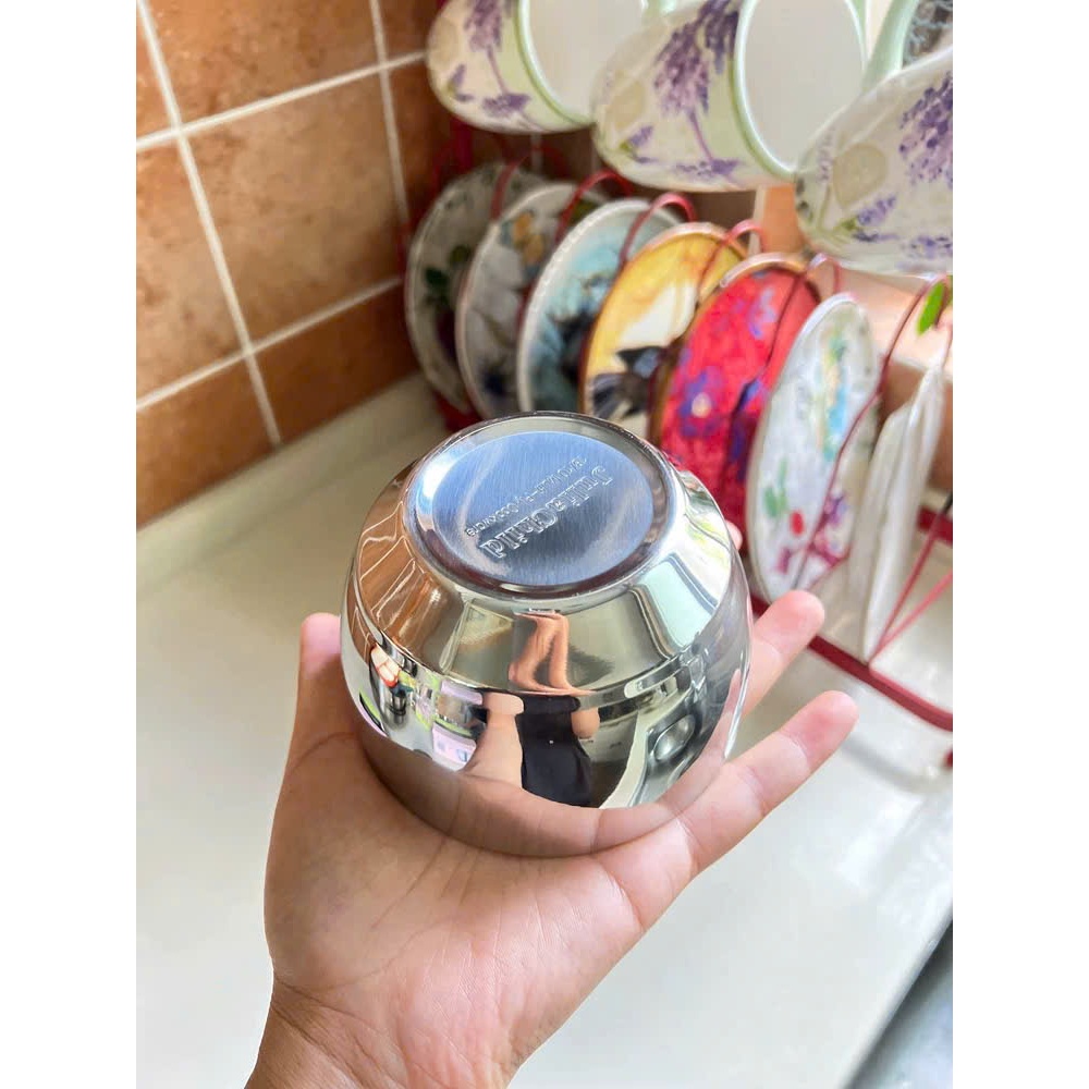 Chén Bát Cơm Cách Nhiệt Julia Child Chính Hãng, Chén Bát Cơm Inox Cao Cấp Không Gây Bỏng LK94