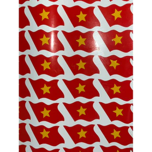 Combo 5 10 20 Sticker Tôi Yêu Việt Nam cờ đỏ sao vàng chiến thắng dán mặt cổ vũ bóng đá đội tuyển quốc gia Việt Nam