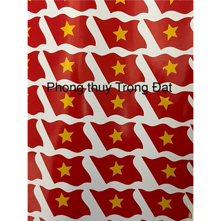 Combo 5 10 20 Sticker Tôi Yêu Việt Nam cờ đỏ sao vàng chiến thắng dán mặt cổ vũ bóng đá đội tuyển quốc gia Việt Nam