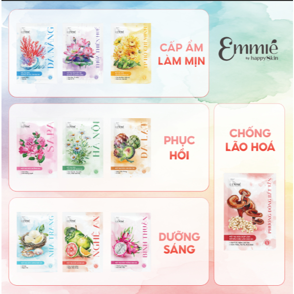 Ảnh Hộp 10 mặt nạ sinh học phôi dừa siêu tinh chất - Bộ sưu tập Việt Nam 25g 2