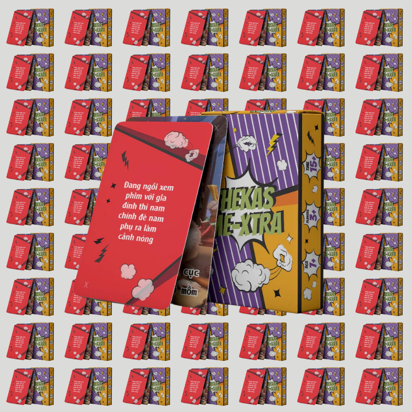 Combo 10 Bộ Bài Meme Ver 1 40 Lá Giấy Cứng Vui Nhộn Giải Trí Cuối Tuần Chơi Nhóm Board Game THE KAS