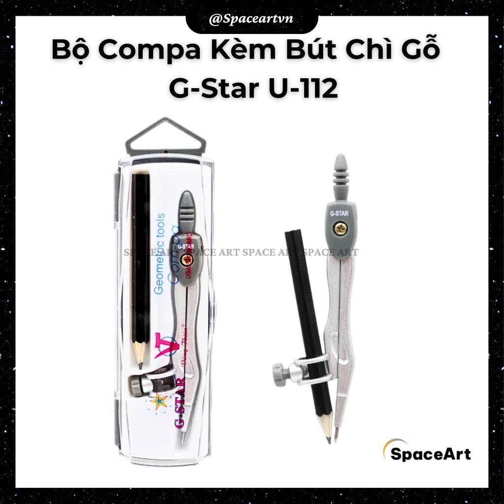 Bộ Compa Kèm Bút Chì Gỗ/ Bút Chì Kim - G-Star U-112/ U-110 | Shopee ...