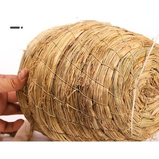 Tổ Rơm Cho Chim Vẹt/Gà Runti/Chào Mào 7x11cm - Làm Từ Sợi Rơm Tự Nhiên, Thủ Công Tỉ Mỉ