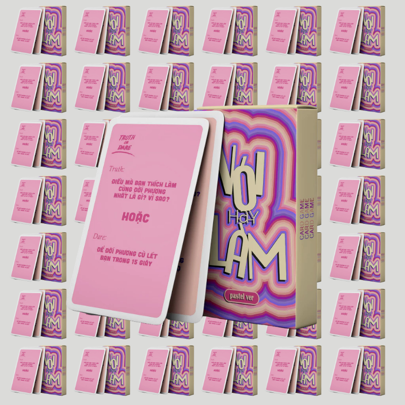 Combo 10 Bộ Bài Nói Hay Làm Pastel 30 Lá Giấy Cứng Cặp Đôi Sự Thật Vui Nhộn Drinking And Board Game