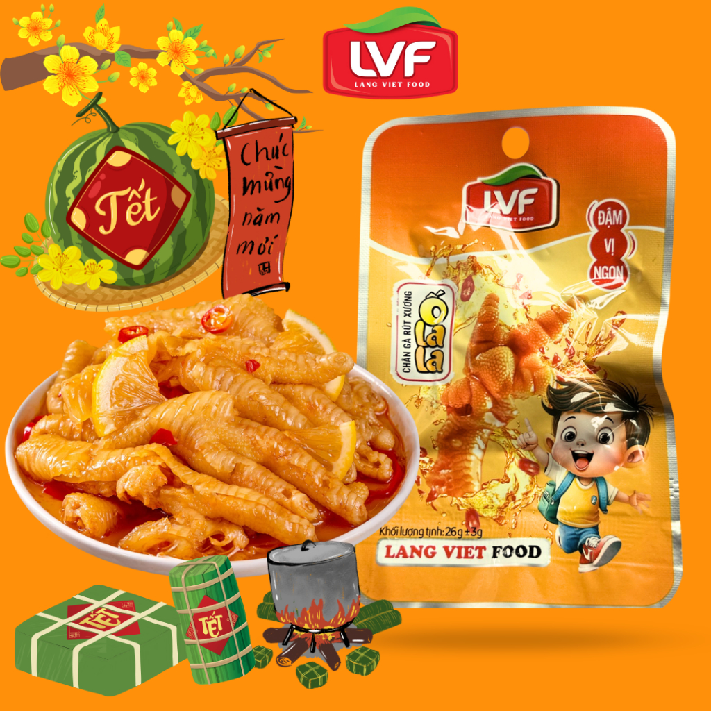 [Combo 30] Bịch Chân gà rút xương 30g o lala