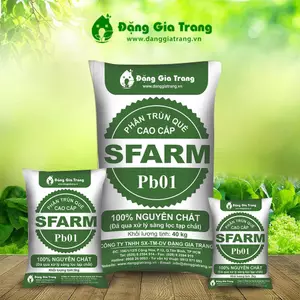 Phân trùn quế cao cấp Sfarm Pb01 - Bao 10kg - Đã qua xử lý