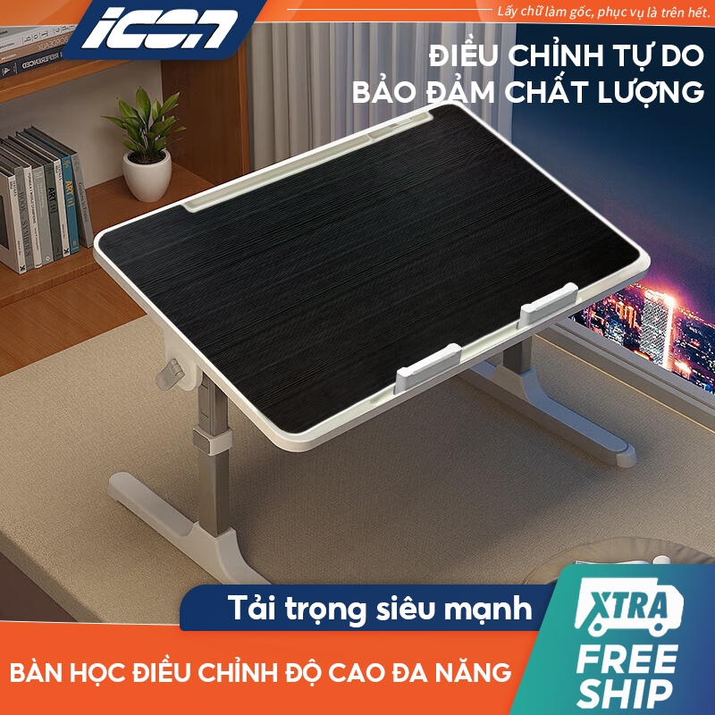 ICON Bàn sách gấp gọn mini Bàn làm việc cho máy tính xách tay, thích hợp cho sinh viên và người đi làm