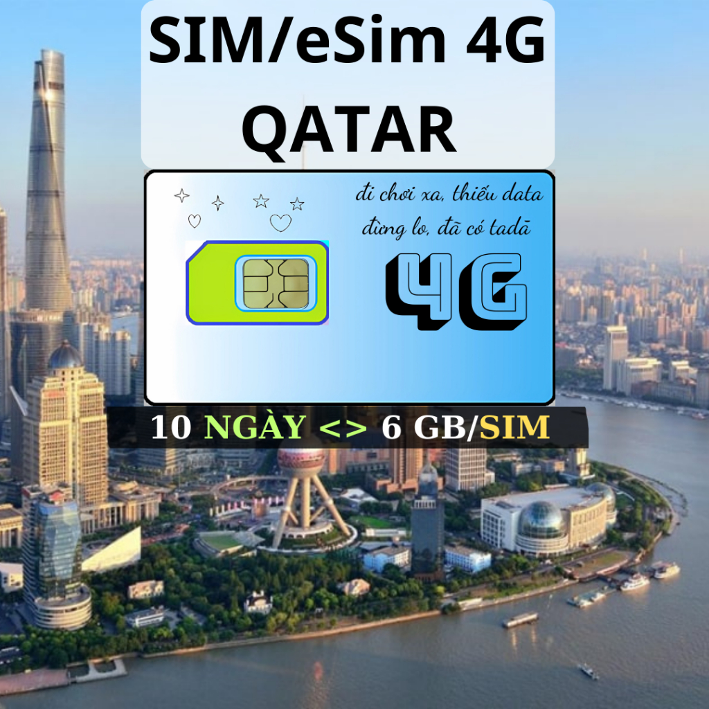 Sim Và Esim 4G Du Lịch Qatar - 6GB dùng trong 10 ngày - Hỗ trợ 24/7 ...