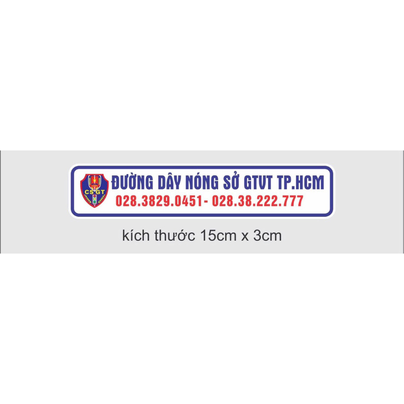 Tem đường dây nóng sở GTVT TP.HCM