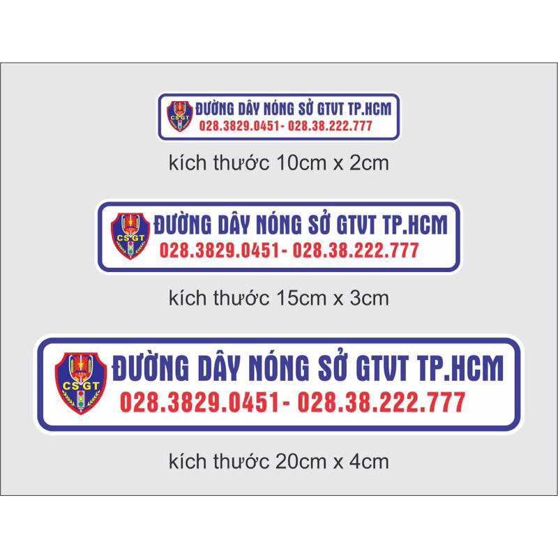 Tem đường dây nóng sở GTVT TP.HCM
