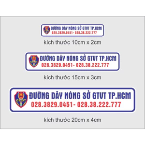 Tem đường dây nóng sở GTVT TP.HCM