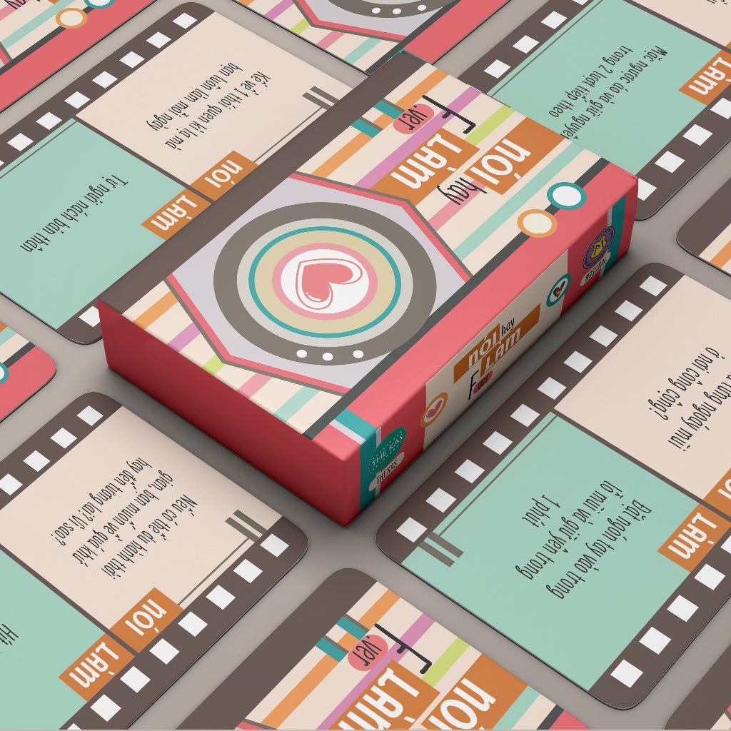Combo 10 Bộ Bài Nói Hay Làm Gia Đình Giấy Cứng Vui Nhộn Tiệc Gia Đình Chơi Nhóm Board Game