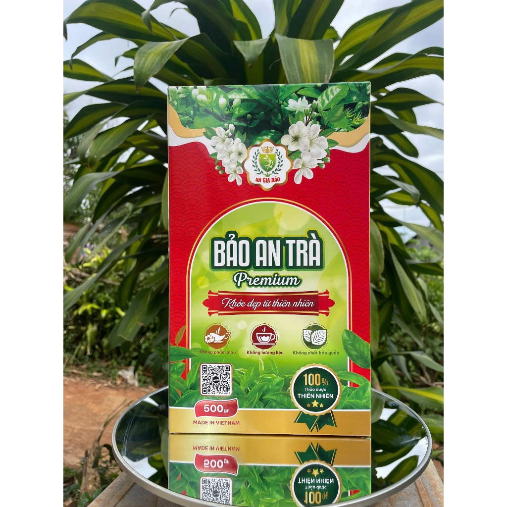 Bảo An Trà thượng hạng (2 gói tặng 1 gói bé 250g) an thần ngủ ngon, gan khỏe, tiêu hóa tốt