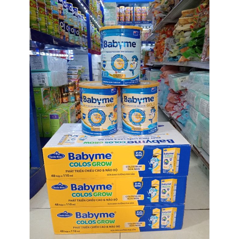 {Deal Sốc} + quà Sữa Babyme Gold,Grow, số 1,2,3 900g [Date 2027] cho bé