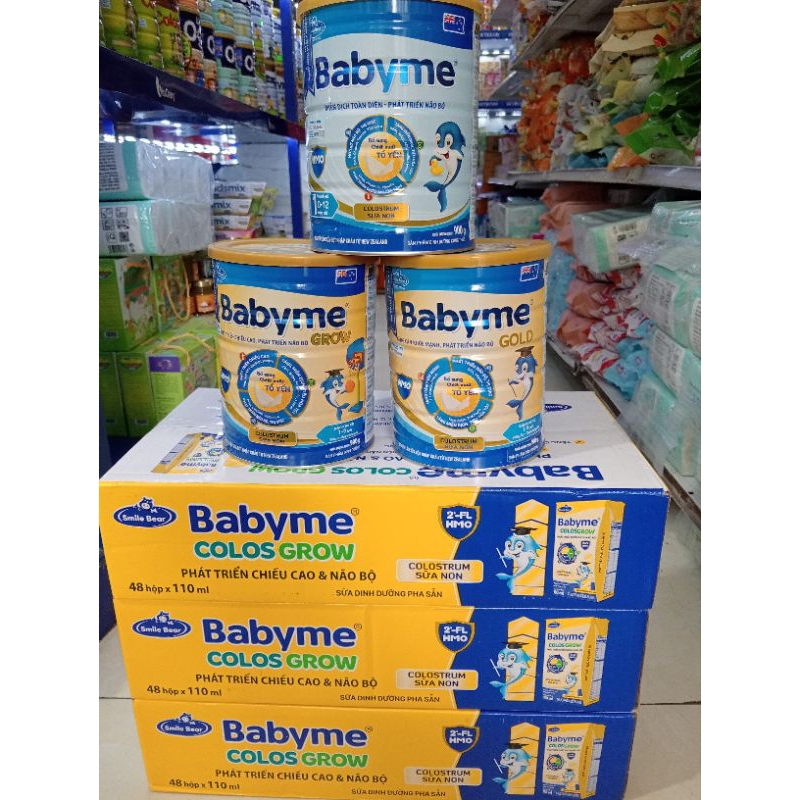 {Deal Sốc} + quà Sữa Babyme Gold,Grow, số 1,2,3 900g [Date 2027] cho bé