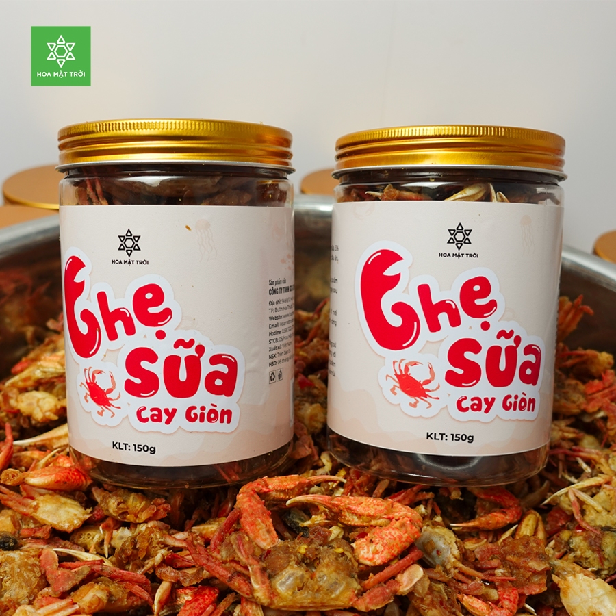 [Không cay] Ghẹ sữa sấy giòn ăn liền - Hoa Mặt Trời Farm