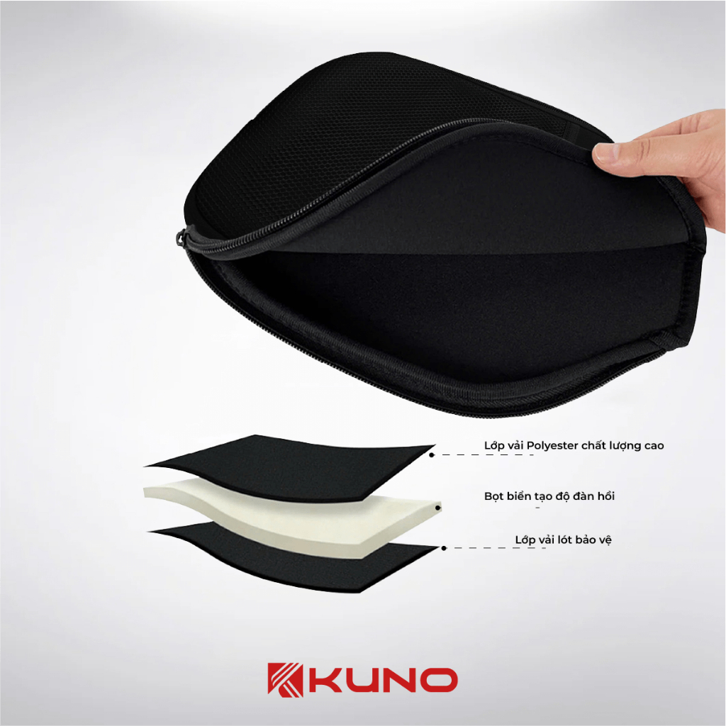 Ảnh Túi Đựng Vợt Pickleball KUNO Chính Hãng, Túi Chống Sốc, Bảo Vệ Mặt Vợt - TPIC02 3