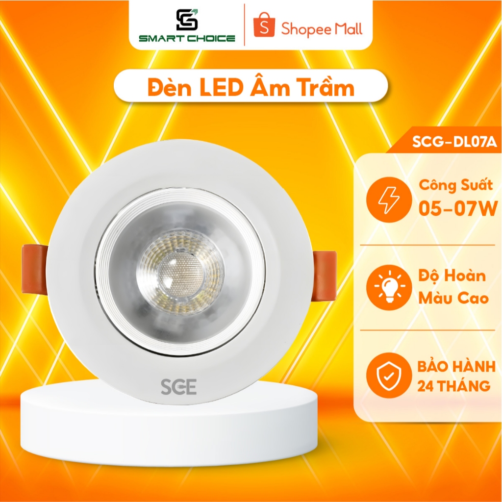 Đèn Led Âm Trần Spot Light SmartChoice SCG-DL07A 5W 7W Điều Chỉnh Độ ...