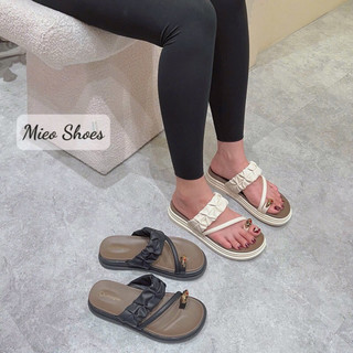Dép Bánh Mì Xỏ Ngón 3p Hàng Nhập QC Fullbox / Mieo Shoes D2839 D2840