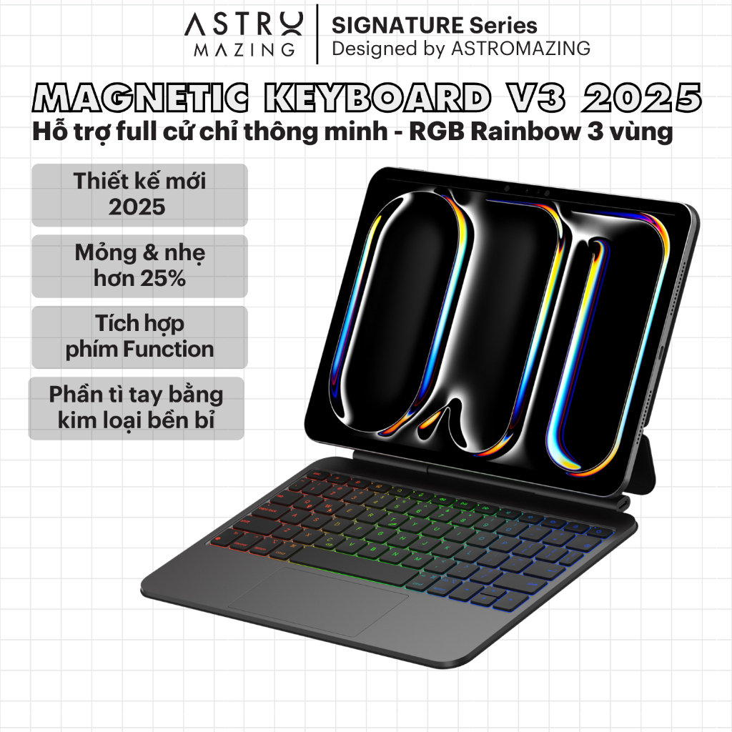 Ảnh Bao da bàn phím AstroMazing Pro Magic Keyboard dành cho 11 12.9 Air 4 5 10 1