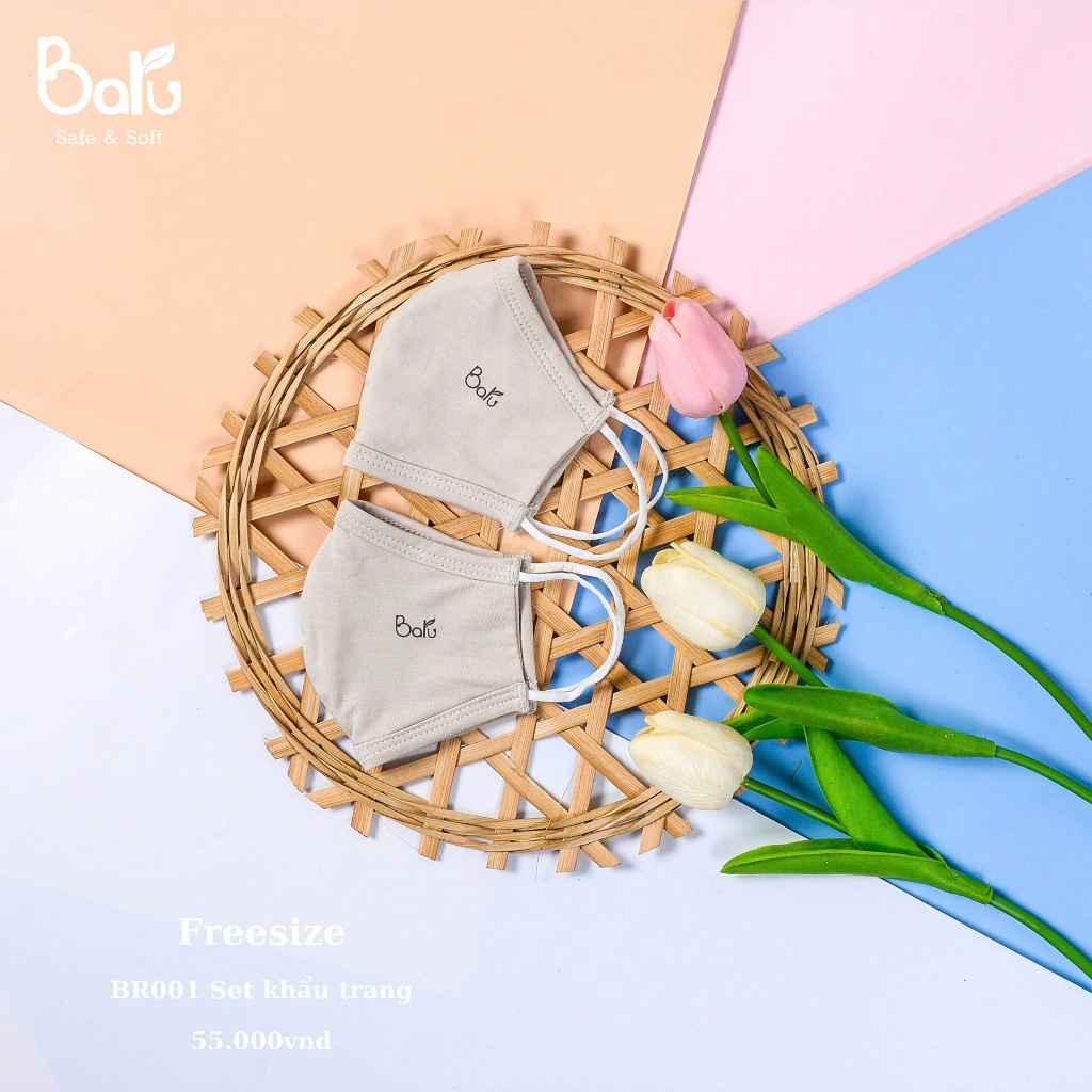 Khẩu trang Barubaby cho bé từ 5 tháng đến 5 tuổi
