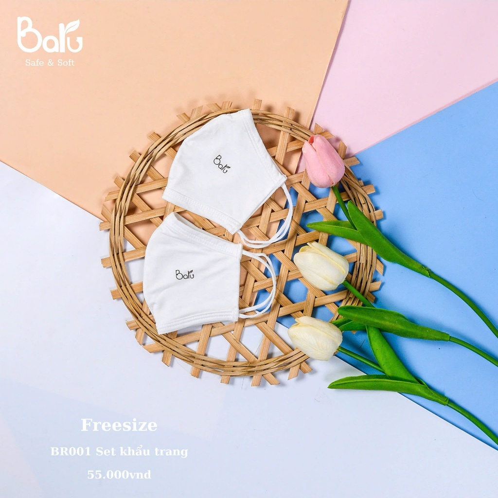 Khẩu trang Barubaby cho bé từ 5 tháng đến 5 tuổi