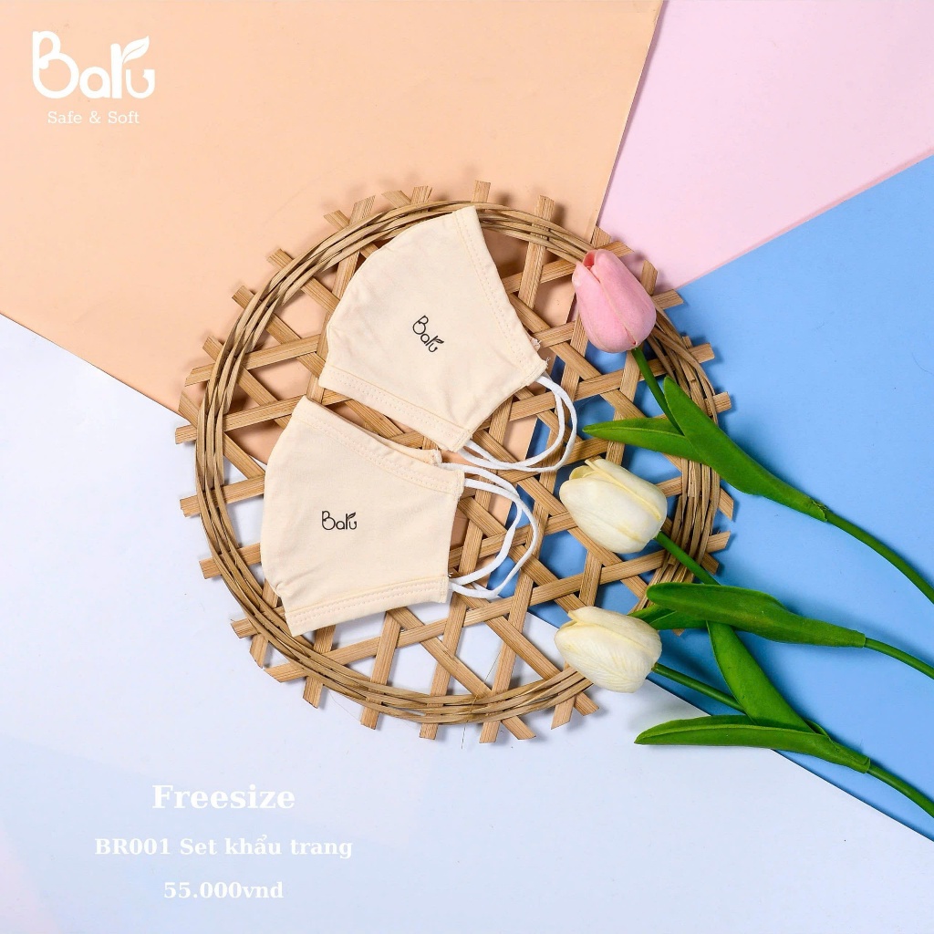 Khẩu trang Barubaby cho bé từ 5 tháng đến 5 tuổi