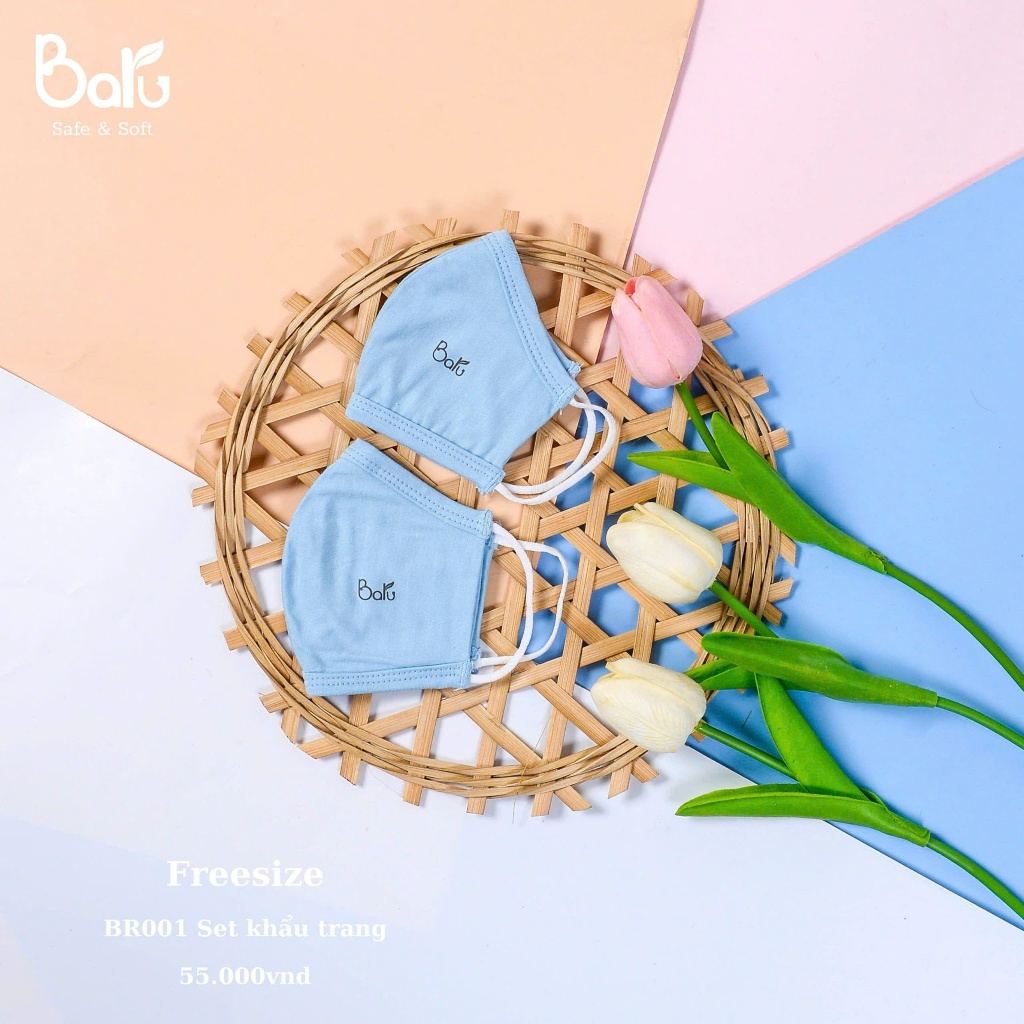 Khẩu trang Barubaby cho bé từ 5 tháng đến 5 tuổi