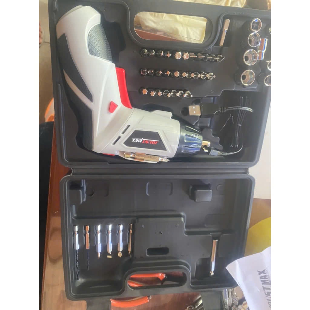 Máy khoan vặn vít không dây Auto 12V, Máy Bắt Vít Cầm Tay 45 Chi Tiết tốc độ có đảo chiều thế hệ mới