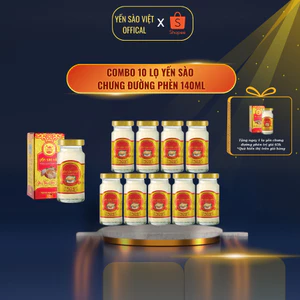 Tặng 1- Yến sào Việt chưng đường phèn/ không đường 140ml