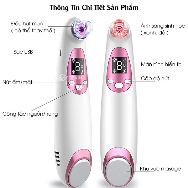 Máy hút mụn Lescolton , máy hút mụn đầu đen, máy hút mụn cám, máy hút mụn nóng lạnh, máy hút mụn spa căng mịn da mặt